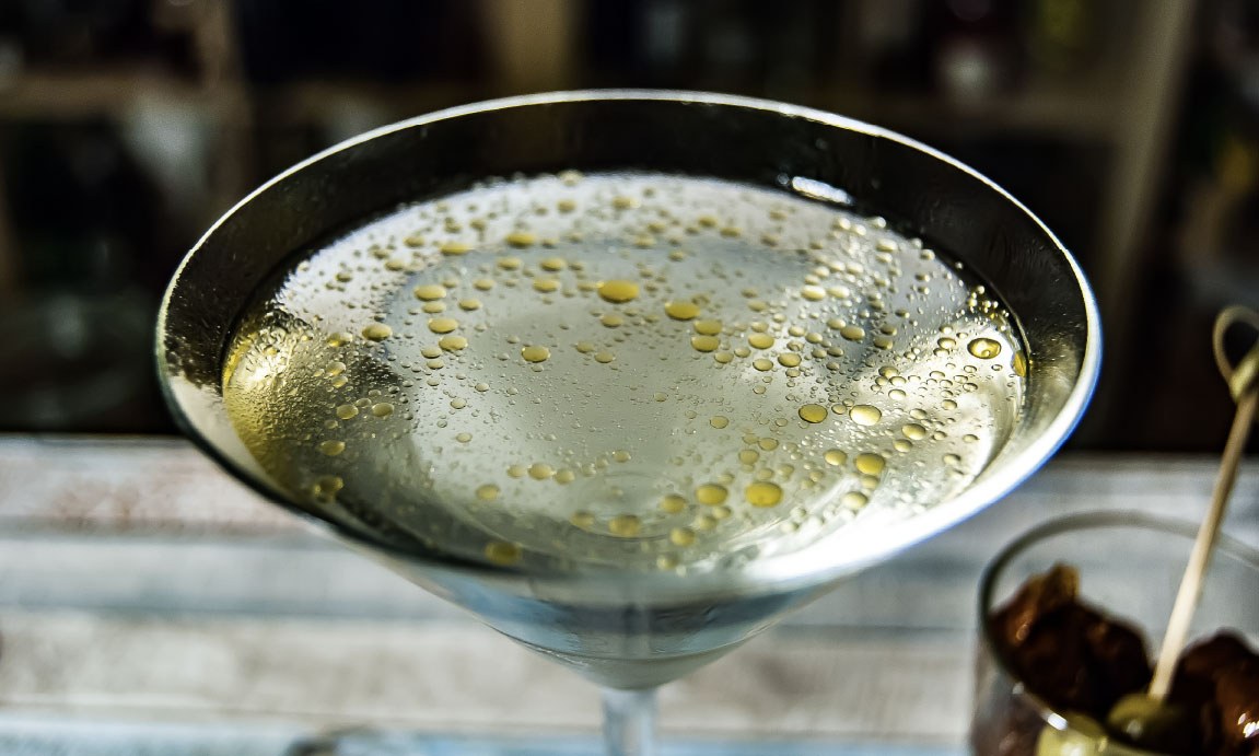 Hendrick's Olive Oil Martini Cocktail